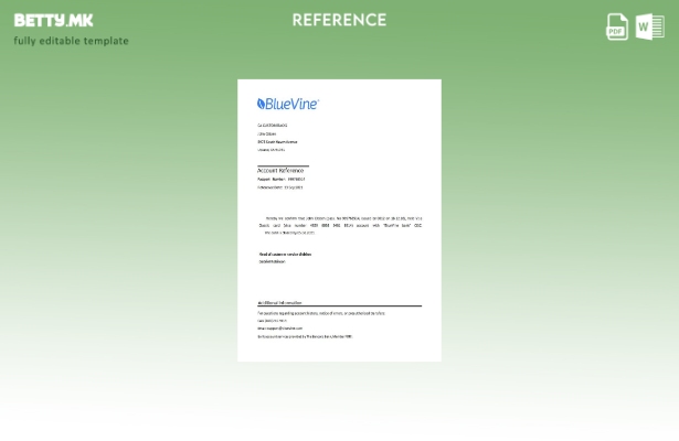 Референтен шаблон за затворање во модерен стил USA Bluevine